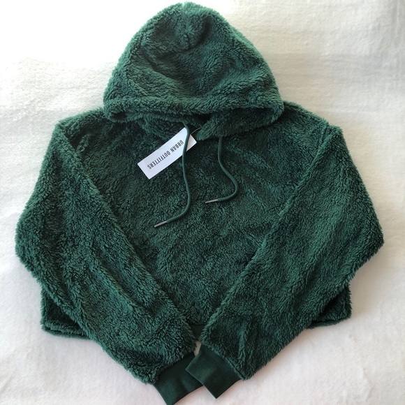UO Teddy Fleece Hoodie Sweatshirt - Picture 7 of 7